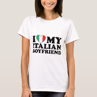 Camiseta Eu Amo Minha Namorado Italiana