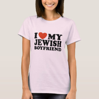 Camiseta Eu Amo Minha Namorado judia T-Shirt