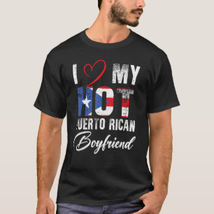 Camiseta Eu Amo Minha Namorado porto-riquenha Orgulhosa