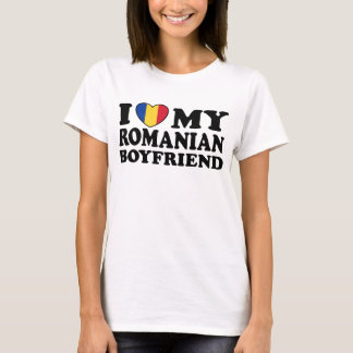 Camiseta Eu Amo Minha Namorado Romena