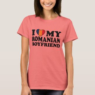 Camiseta Eu Amo Minha Namorado Romena