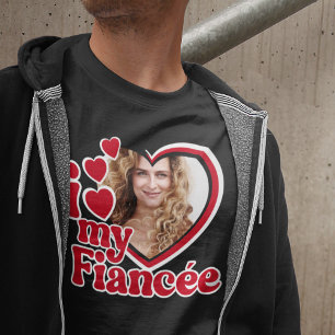 Camiseta Eu Amo Minha Noiva Foto Personalizada