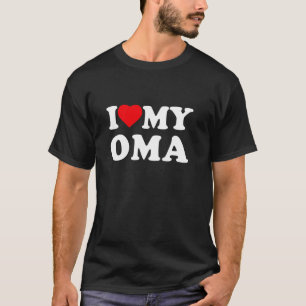 Camiseta Eu Amo Minha Oma Eu Amo Família Avó