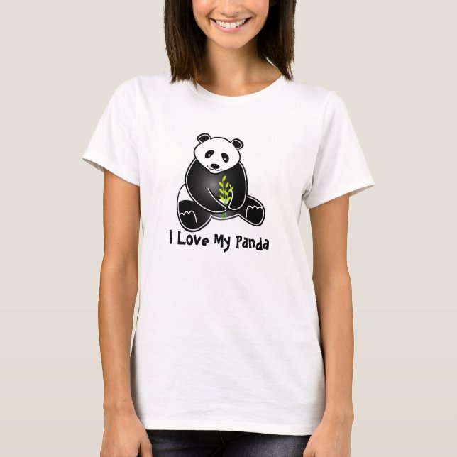 Camiseta Eu amo minha panda (Frente)