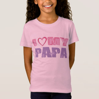 Camiseta Eu amo minha papá
