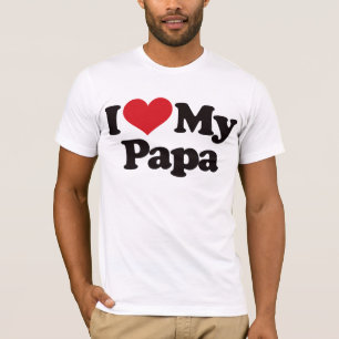 Camiseta Eu amo minha papá