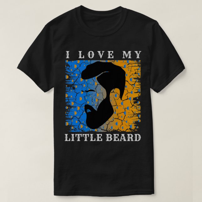 Camiseta Eu Amo Minha Pequena Barba (Frente do Design)