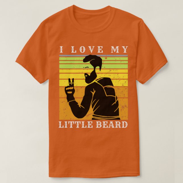 Camiseta Eu Amo Minha Pequena Barba 16 (Frente do Design)