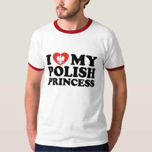 Camiseta Eu amo minha princesa polonesa