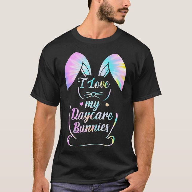 Camiseta Eu Amo Minha Professora De Cuidados De Páscoa Bunn (Frente)