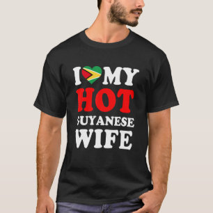 Camiseta Eu amo minha quente esposa guianesa presente engra