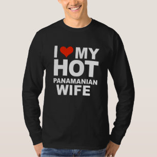 Camiseta Eu Amo Minha Quente Esposa Panamenha Casamento Mar