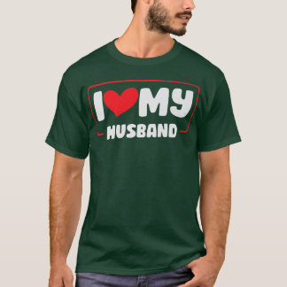 Camiseta Eu Amo Minha Relação De Casal De Casamento Marido