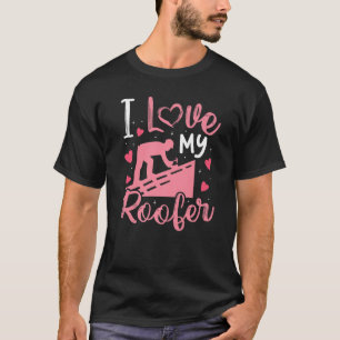 Camiseta Eu Amo Minha Roofer Roofer Wife Girls