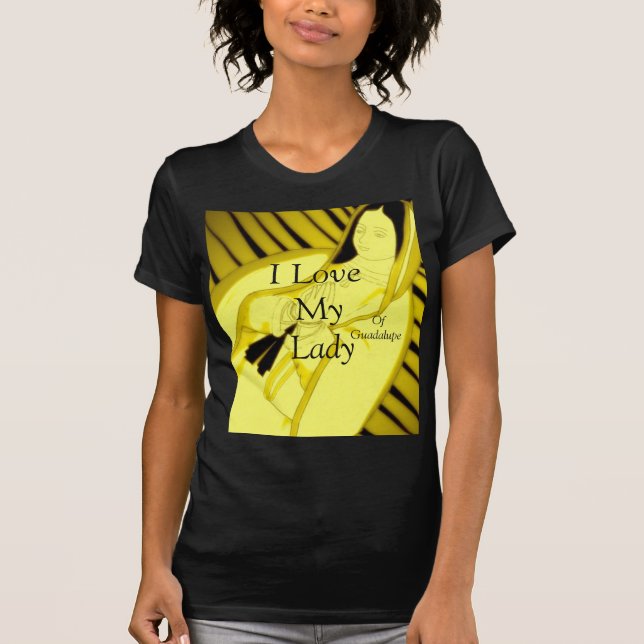Camiseta Eu Amo Minha Senhora De Guadalupe (Frente)