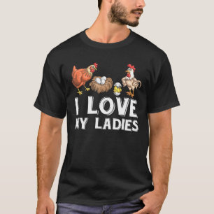 Camiseta Eu Amo Minha Senhora Farmadora De Pássaros, Galinh