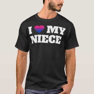 Camiseta Eu Amo Minha sobrinha Tia Tia Presente De Niece Pr