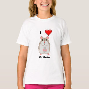 Camiseta Eu Amo Minha T-shirt Robo Hamster