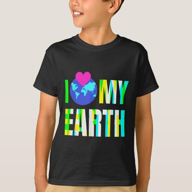 Camiseta Eu Amo Minha Terra - Proteção ambiental (Frente)