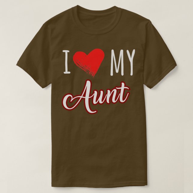 Camiseta Eu amo minha tia (Frente do Design)