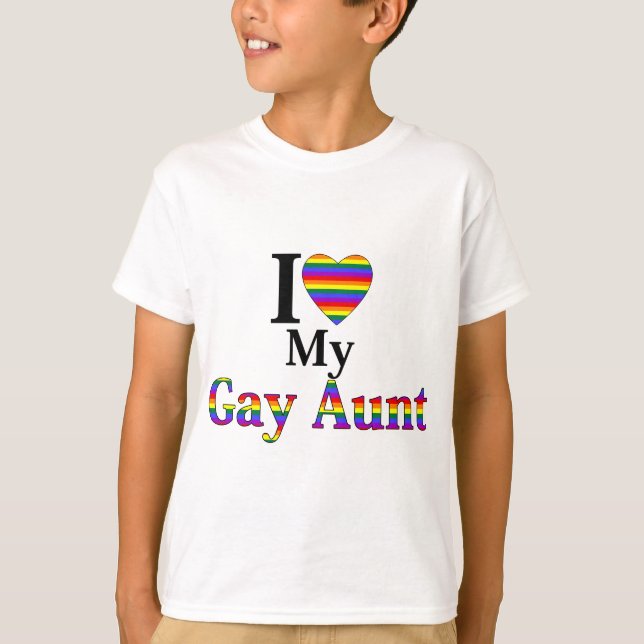 Camiseta Eu Amo Minha Tia Gay (Frente)