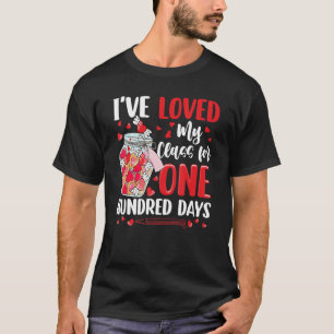 Camiseta Eu Amo Minha Turma Há 100 Dias De Aula Valenti