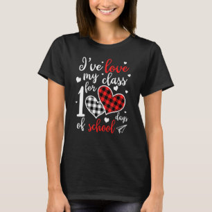 Camiseta Eu Amo Minha Turma Há 100 Dias De Escola 100º D