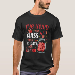 Camiseta Eu Amo Minha Turma Há 100 Dias Professor Escola