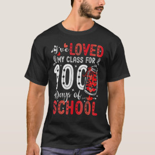 Camiseta Eu Amo Minha Turma Há 100 Dias Professora
