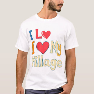 Camiseta Eu Amo Minha Vila