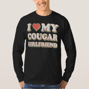 Camiseta Eu amo minha vintage namorada de pum.