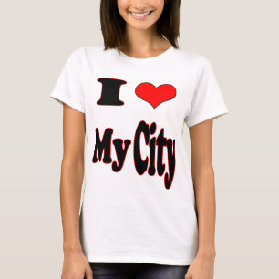 Camiseta Eu amo minhas Cidade-Senhoras que a boneca coube