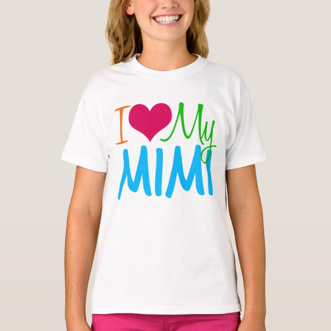 Camiseta Eu Amo Minhas Crianças Mimi (Frente)