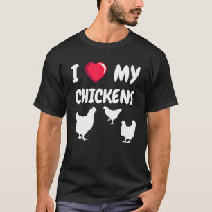 Camiseta Eu Amo Minhas Galinhas   Galinha  Fazenda Agricult
