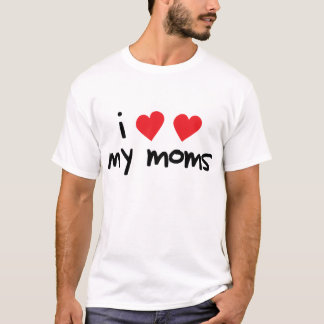 Camiseta Eu amo minhas mães