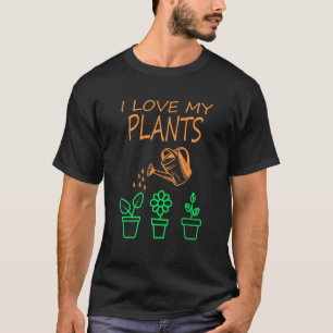 Camiseta Eu Amo Minhas Plantas Jardim Estufa Viveiro Fazend