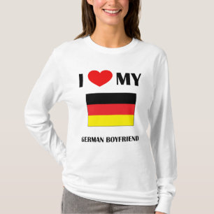 Camiseta Eu amo minhas senhoras alemãs AA Hoody do namorad