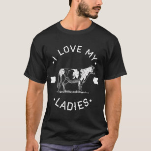 Camiseta Eu Amo Minhas Senhoras Fazedoras De Leite W