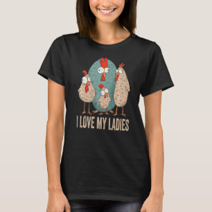 Camiseta Eu Amo Minhas Senhoras Fazendas Farmer Animal Farm