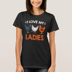 Camiseta Eu Amo Minhas Senhoras Frangos Fogueiros Fogueira