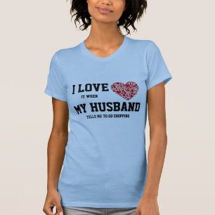 Camiseta Eu amo minhas senhoras T do marido