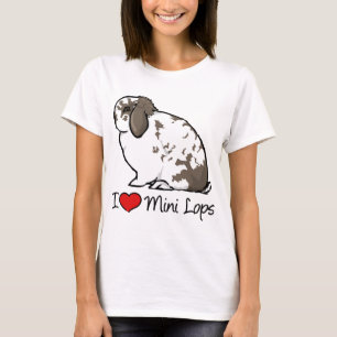 Camiseta Eu amo mini coelhos do Lop