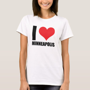 Camiseta Eu amo Minneapolis