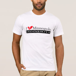 Camiseta Eu amo Minneapolis Minnesota