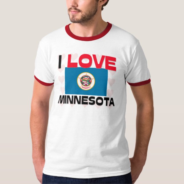 Camiseta Eu amo Minnesota (Frente)