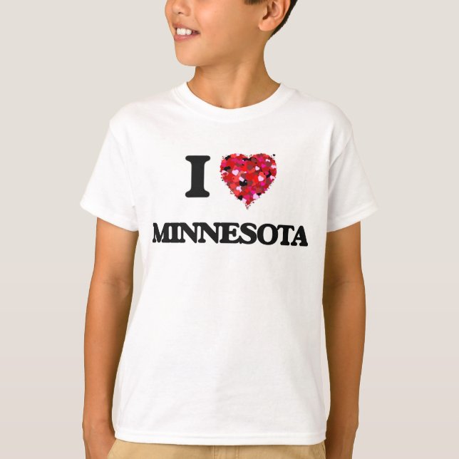 Camiseta Eu Amo Minnesota (Frente)