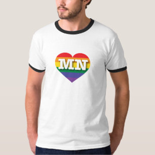 Camiseta Eu amo Minnesota Orgulho gay