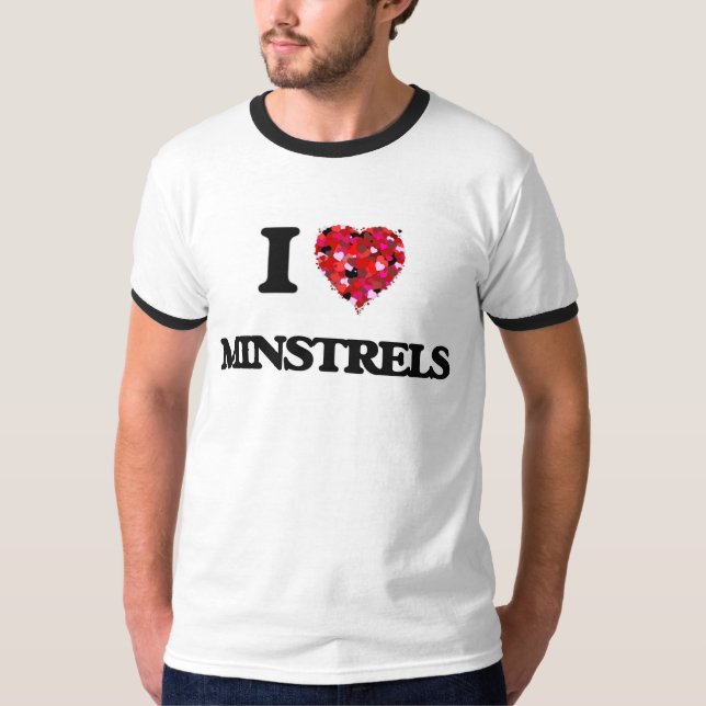 Camiseta Eu amo Minstrels (Frente)