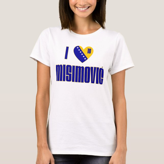 Camiseta Eu amo Misimovic (Frente)