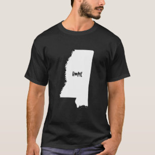 Camiseta Eu Amo Mississipi Em Casa Nos Ruas Americanos